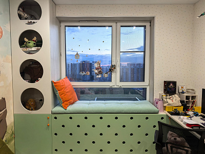 Матрасик на подоконник. Отзыв о комфорте и современном дизайне с фото. 5/5.